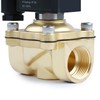 U.S. Solid 3/4" Brass Solenoid Valve - 12V DC, Normally