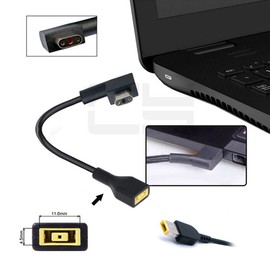 ChenYang CY - Cable de entrada rectangular de 11.04.5 mm a conector de alimentación de 3 pines, compatible con laptop Blade Pro 17 y Blade 15, compatible con adaptador de carga de 230 W/160 W