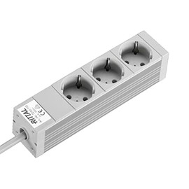 Rittal DK LHT 262 6X44X44 mm without Switch Outlet Strip D SCHUKO 3-Way 250 V/16 A