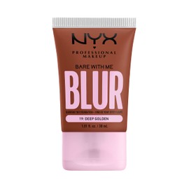 NYX PROFESSIONAL MAKEUP Bare With Me Blur Skin Tint Foundation Make Up with Matcha, Glycerin & Niacinamide - Deep Golden