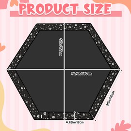 Marsui Dog Playpen Bottom Pad Fits for 36inch W and 24inch H 6 Panels Exercise Pet Dog Mat Puppy Crate Pad Reusable Washable Pet Training Pee Mat Hoop and Loop Design, Playpen Not Included(Black)