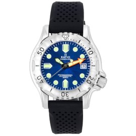 RATIO FreeDiver Professional Dive Watch Sapphire Crystal Automatic Diver Watch 500M Water Resistant Diving Watch for Men (