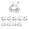 ledscom.de 10 Pieces Ceiling mounting Frame Fere, Round, White Glossy