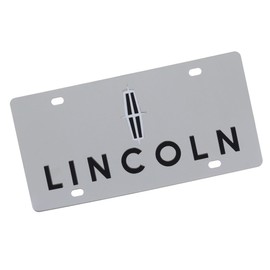 Eurosport Daytona Dual Logo License Plate for Lincoln (Chrome)