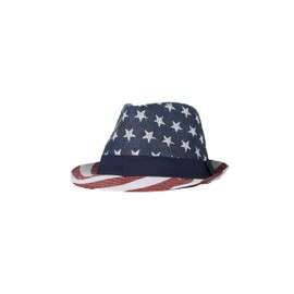 LEMONSODA American Flag Cowboy Hat Patriotic USA Western Hat 4th of July Party Parade Rodeo Unisex Cowboy Cowgirl Hats (American Flag Fedora)