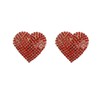 Rhinestone Heart Love Big Stud Earrings for Women Dainty 925