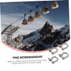 Kichvoe 4pcs Durable Metal Shackles Horseshoe D Shaped Design Easy