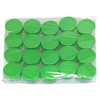 (Quantity: 20 Pieces) Beauticom 10G/10ML Round Clear Jars with GREEN