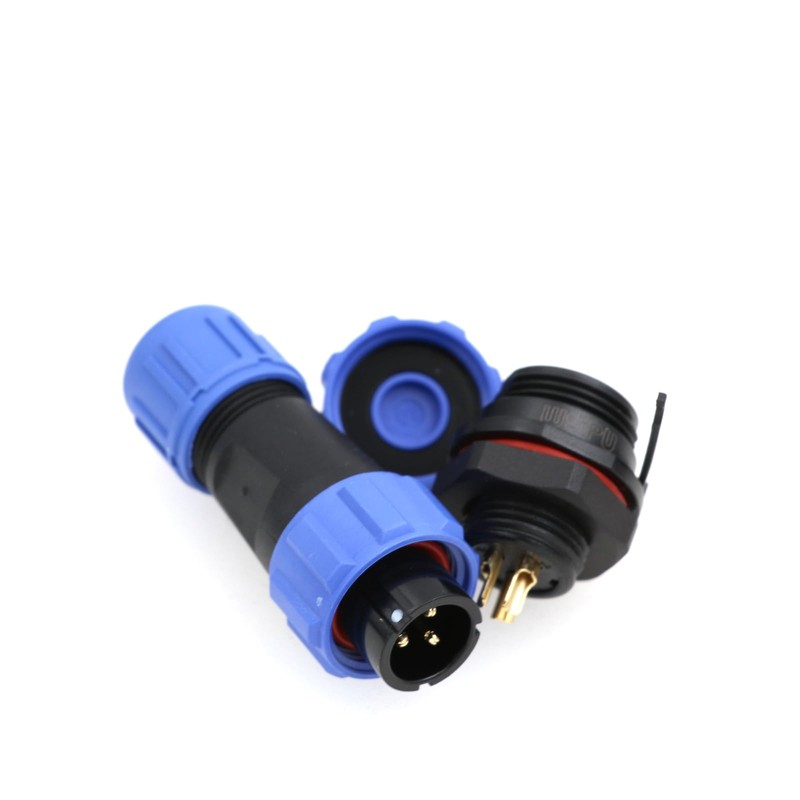 ZBLZGP SP13 3 Pin Waterproof IP68 Housing Recessed Plug Weipu