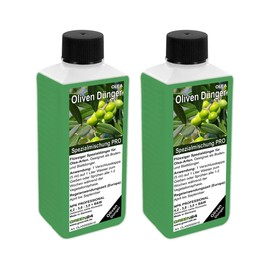 GREEN24 2 x 250ml - Oliven-Dünger HIGH-TECH Olea NPK, für Pflanzen in Beet und Kübel