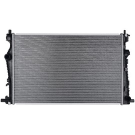 SCITOO Engine Coolant Aluminum Radiator Assembly for 2015-2017 for Chrysler for 200 2.4L 2015-2017 for Chrysler for 200 3.6L 2014-2018 for Jeep for Cherokee 2.4L; Replace: 13400