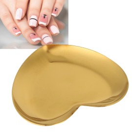Unbranded Heart Shaped Nail Art Palette Stainless Steel DIY Makeup Painting Color LVQG