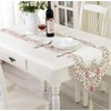 LeLehome 15 X 69 Inch Lace Table Runner, Flowers Embroidery