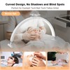 Mznoo Half Moon Light for Nail Desk wtih Phone Holder,