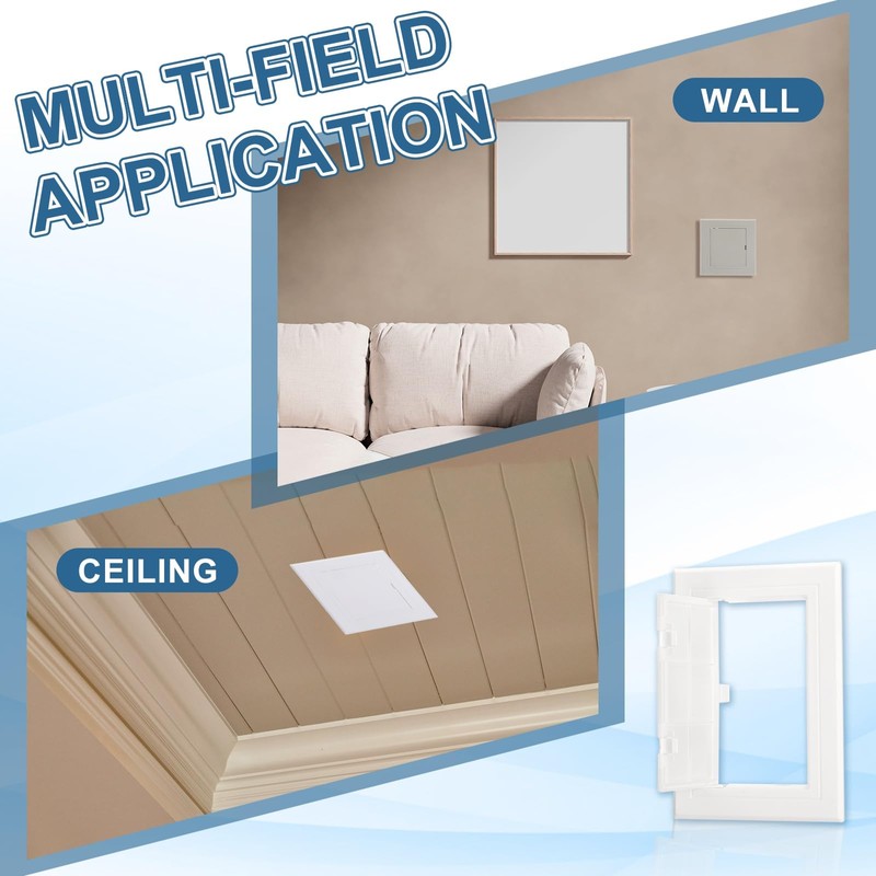 PATIKIL Access Panel for Drywall 95x145mm, 1 Set ABS Plastic