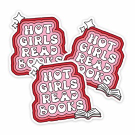 (3PCS) Kindle Paperwhite, Hot Girls Read Books Sticker, Bookish Sticker, Funny Sticker for Adults, Kindle Sticker, Book Accessories,Book Lovers Sticker, Gifts for Boy Adult Girl, Kindle Paperwhite