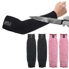 CAWANFLY 2 Pairs Protective Arm Sleeves, Cut Heat Resistant Arm Protectors Anti Abrasion Safety Armband for Garden Kitchen Work