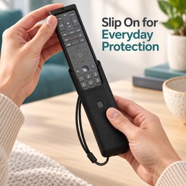 Silicone Protective Cover for Xfinity Comcast XR15 Voice Remote with Lanyard, Anti-Slip Remote Case