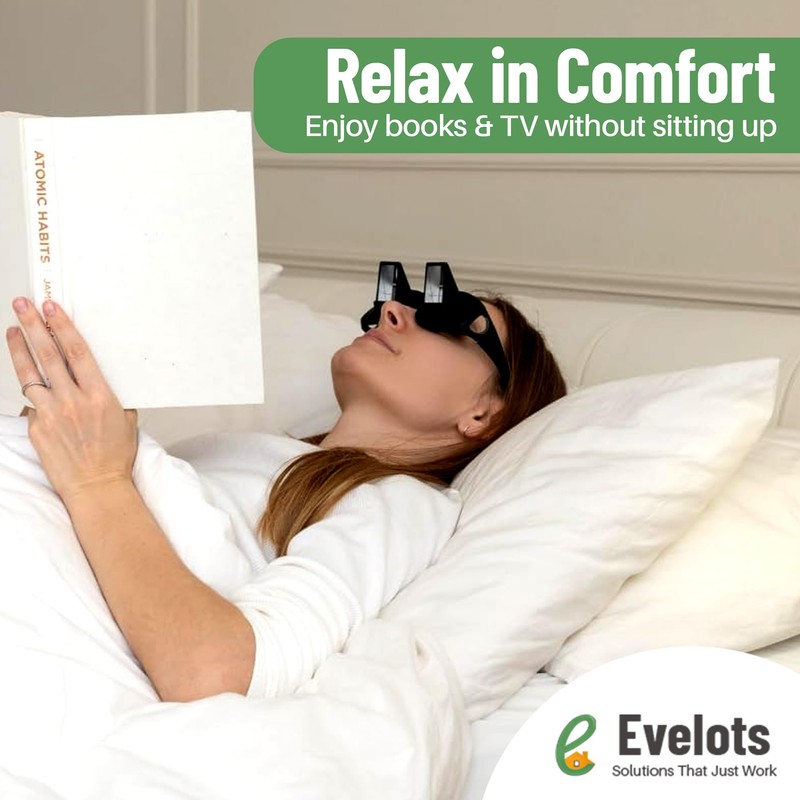 Evelots Laying Down Reading Glasses - High Definition Lazy Bed