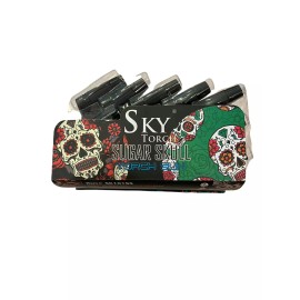 Eagle Egl Sky Torch SUGAR SKULL Gun Jet L/ Butane Refillable 4 Pack plus 2 290ml Fuel