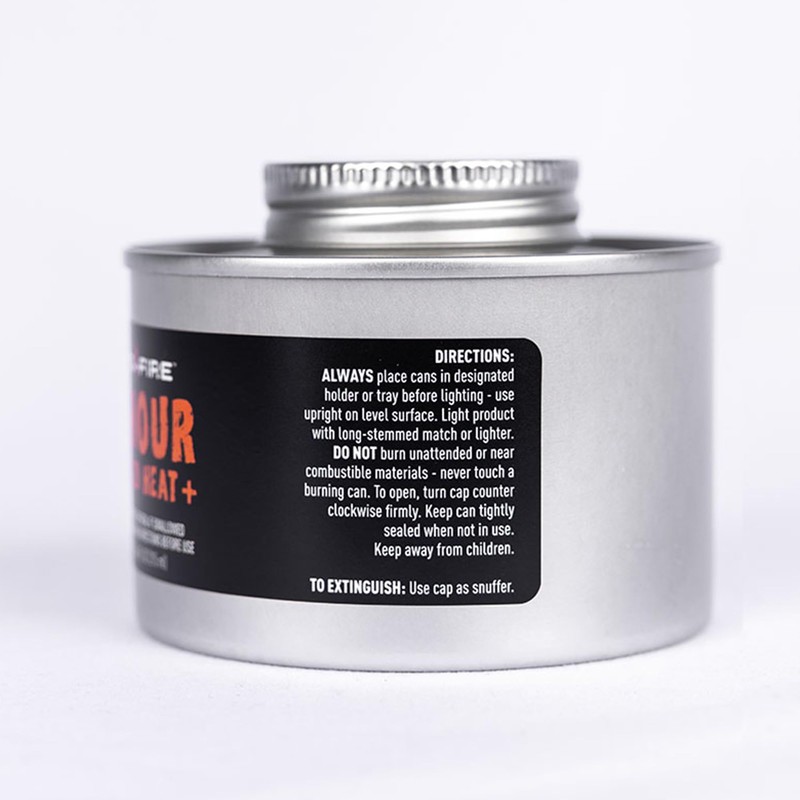 InstaFire 6-Hour Canned Heat (3-Pack), Canned Heat for Cooking, Canned