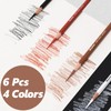 Set of 6 Colourful Charcoal Pencils for Drawing, 4 Colours,