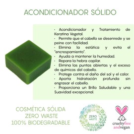 Suavecito Acondicionador y Tratamiento Capilar Sólido con Keratina Vegetal Orgánico Cruelty Free