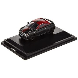 Oxford Diecast 76MC002 Mini Coupe Midnight Black/Red