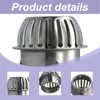 Stainless Steel Gutter Leaf Guard Set, 2 Pieces, 100 mm