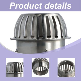 Stainless Steel Gutter Leaf Guard Set, 2 Pieces, 100 mm Downpipe Protection, Efficient Gutter Protection, Universal Rain Gutter Protection, for Roof Pipes, Drains and Downpipes