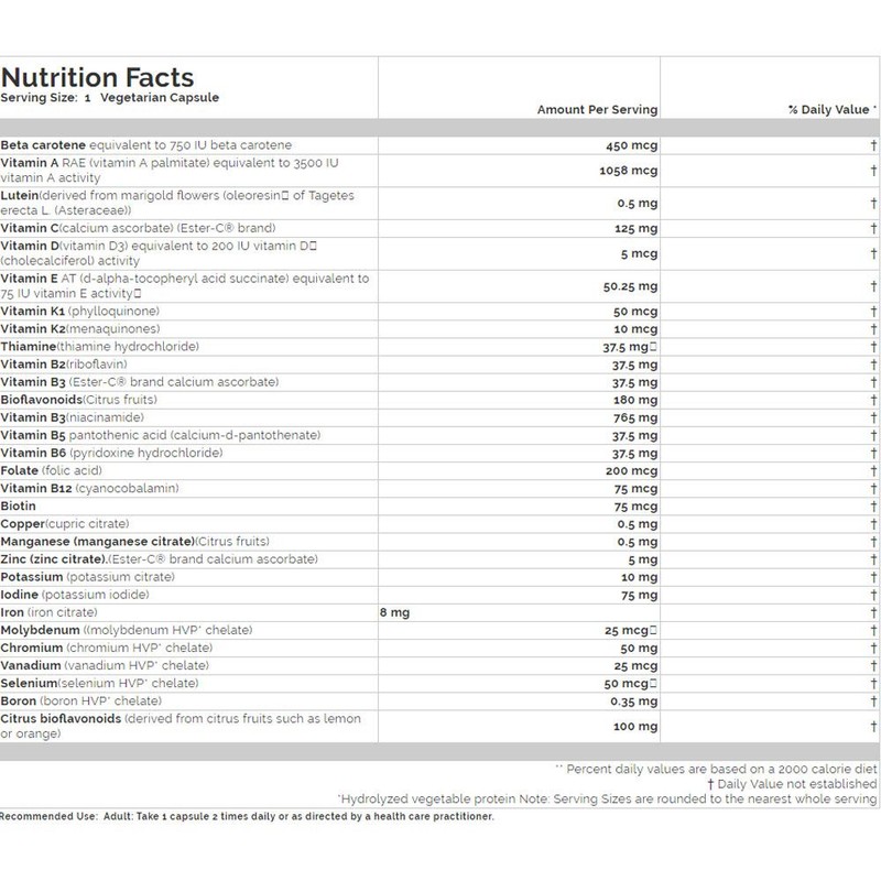 SISU Supreme Multivitamin with iron 120 VC