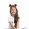 Degpum Brown Bear Ears Headband, Costume Headwear for Girls Women
