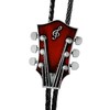 Moranse Bolo Tie With Guitar Music Lover Design Cowboy and
