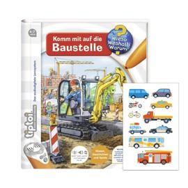 Ravensburger tiptoi Wieso? Weshalb? Warum? – Komm mit auf die Construction Site + Children's Stickers