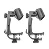 Adjustable Drum Rim Mic Clips - Microphone Mount Clamp (Pack