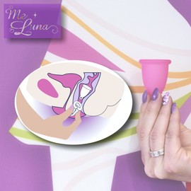 Me Luna Menstruationstasse Classic, Ring, Grün, Größe M