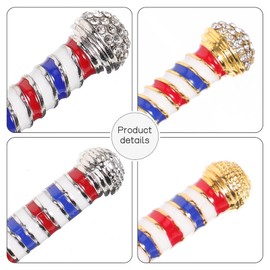 FENICAL Pendant Keyring Keychain Barber Shop Sign Key Chain Trinket Women Men 4Pcs