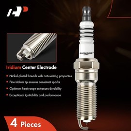 A-Premium Iridium Platinum Bujías compatibles con Malibu, Colorado, HHR, Cobalt & GMC Canyon & Isuzu i-280/290 y Pontiac G5, G6, Grand Am, Pursuit, Solstice & Saturn Aura, paquete de 4