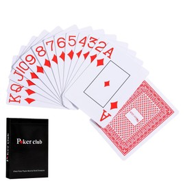 54 Plastic Playing Cards Waterproof Stylish Simple Card Games Party Games Poker Cards Plastic Playing Cards 8.7cm x 6.2cm