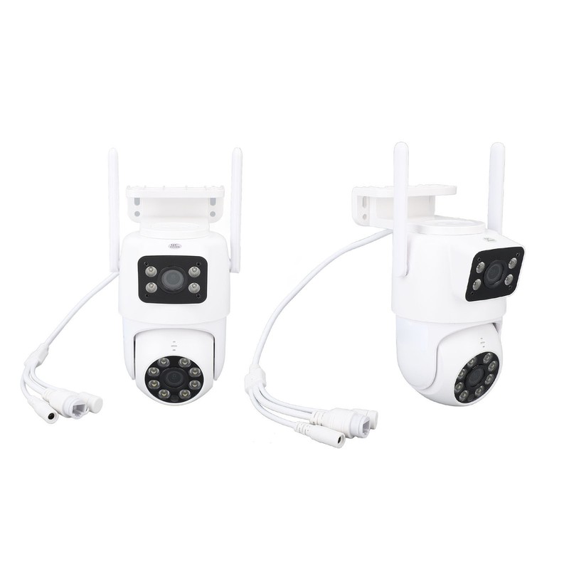 PTZ Security Camera WiFi Dual Lens 4MP Night Vision Motion