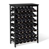 Bambition Bamboo Wine Rack Freestanding Floor, 7-Tier 42-Bottle Wine Storage