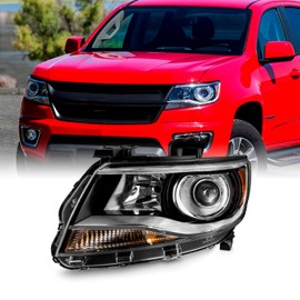AKKON - Fit 2015 2016 2017 2018 2019 2020 2021 2022 Chevy Colorado Projector Headlight w/Halogen Type Factory Style Driver Side