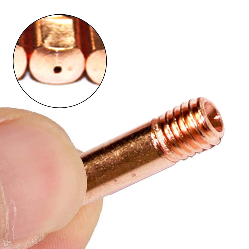 30 Pcs Copper Contact Tips Welding Contact Tips 0.8 MM