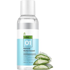 Waterbased Lube 8.3 Fl Oz.Personal Lubricant w/Aloe & Vitamin E, Hypoallergenic, Free of Paraben&Glycerin&PEGs, PH-Balanced, Natural Smooth Slippery Glide Gel for Couples, Men, Women:_3.38 Fl Oz (Pack of 1)