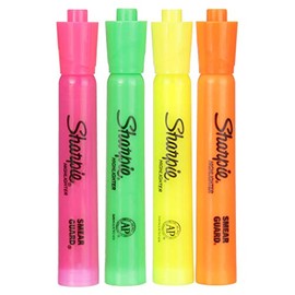 SHARPIE - Accent Tank-Style Highlighters Assorted - 4 Highlighters