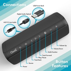 Soundbar Bluetooth Speaker - Sound Bar for TV with Optical Input Jack and Remote Control - Wireless Home Stereo System Components by Oontz