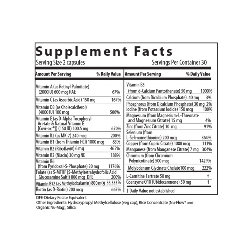 Metabolic Nutrition, Excellent Multi Vitamin / Mineral Best Supplement 1