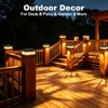 4x4 Solar Post Cap Lights,13 Lighting Modes 8 LED Post