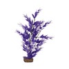 GloFish Plant Aquarium Décor, Purple And White Medium, Fluorescent Under