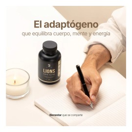 Hongo Melena de Len con 90 Cpsulas  Apoyo a la Concentracin, Memoria y Bienestar Cognitivo  Extracto de Lions Mane en Cpsulas  Lions Mane Blend B Life